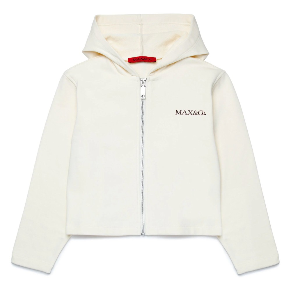 MAX&CO Felpa bianca con zip...