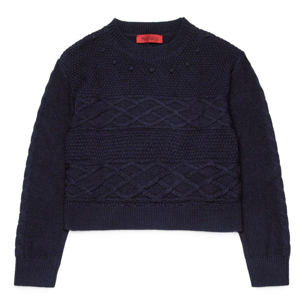 MAX&CO Maglione blu a...