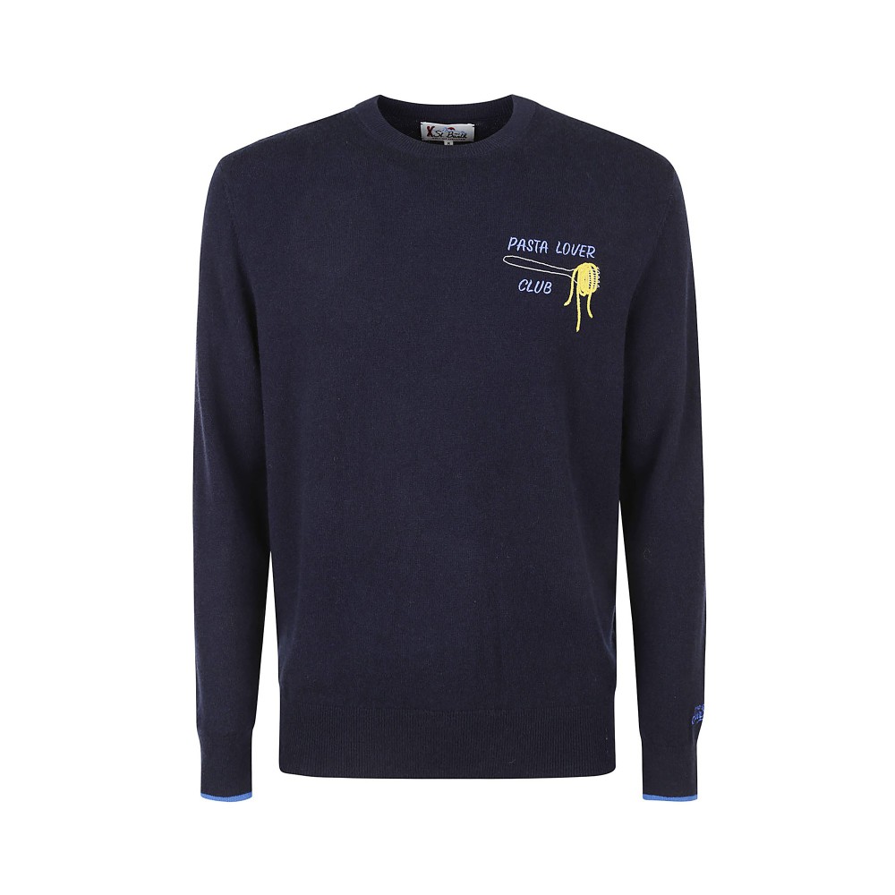 SAINT BARTH Maglione blu...