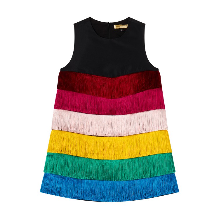 STELLA McCARTNEY Abito giromaniche nero bambina