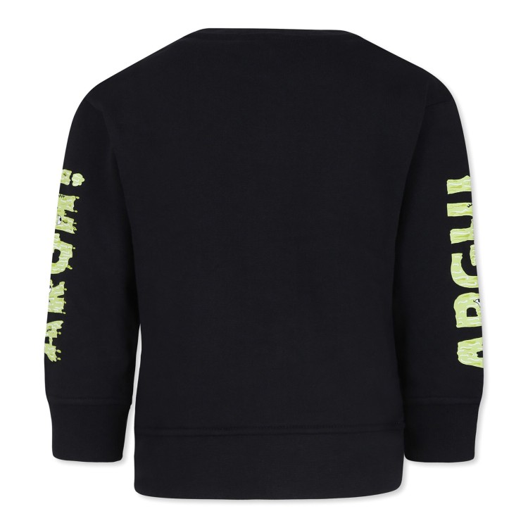 STELLA McCARTNEY Felpa nera con stampa grafica bambino