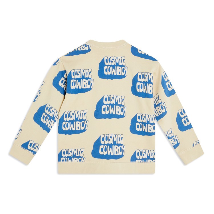 STELLA McCARTNEY Felpa beige Cosmic Cowboy bambino