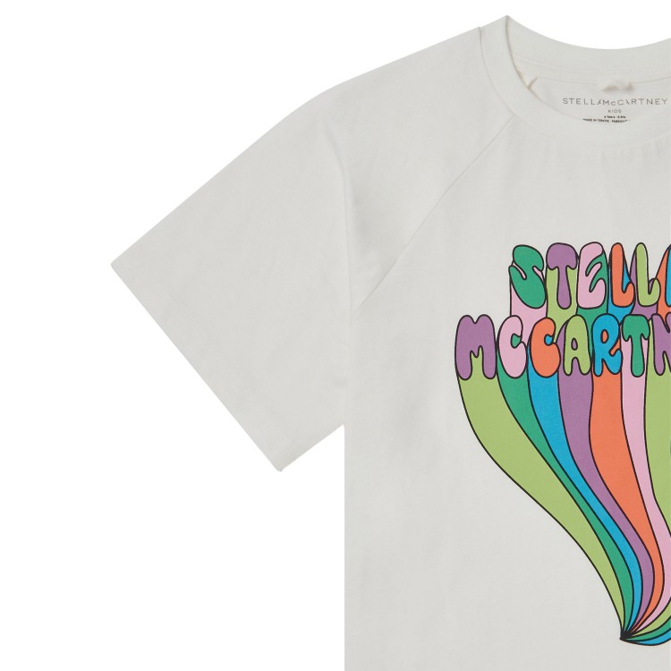 STELLA McCARTNEY T-shirt bianca con stampa bambina