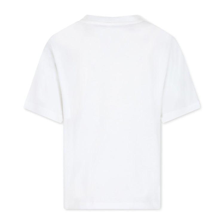 STELLA McCARTNEY T-shirt bianca con stampa multicolor bambina
