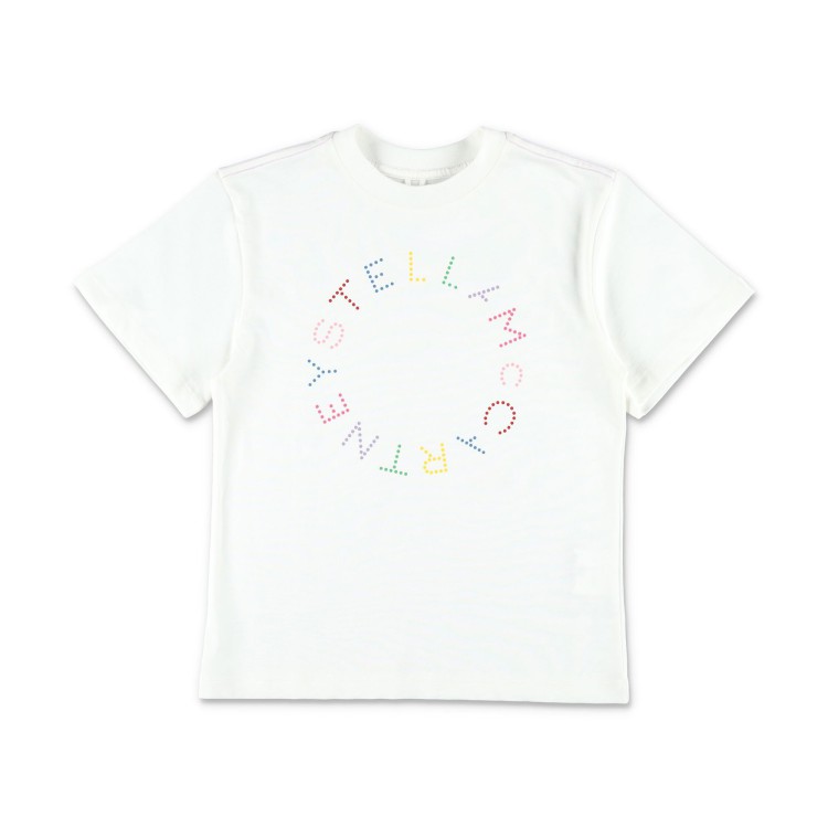 STELLA McCARTNEY T-shirt bianca con stampa bambina