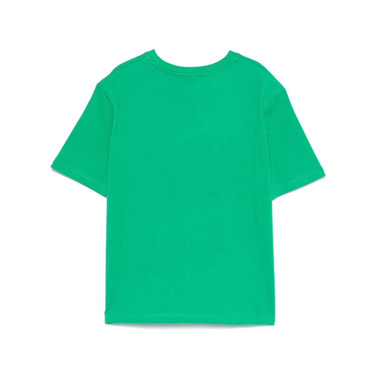STELLA McCARTNEY T-shirt verde con stampa bambina