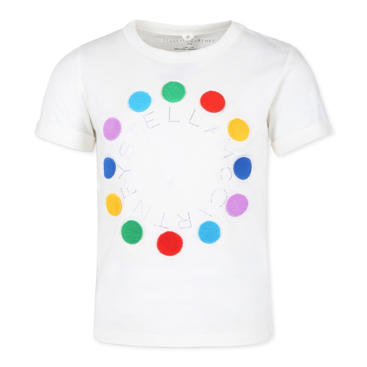 STELLA McCARTNEY T-shirt bianca con stampa bambina