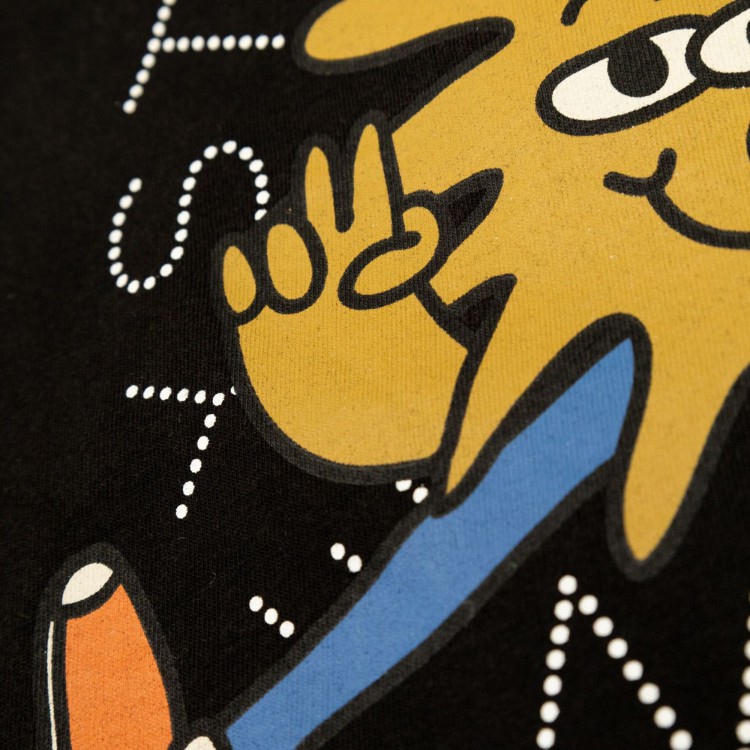 STELLA McCARTNEY T-shirt nera con stampa bambino