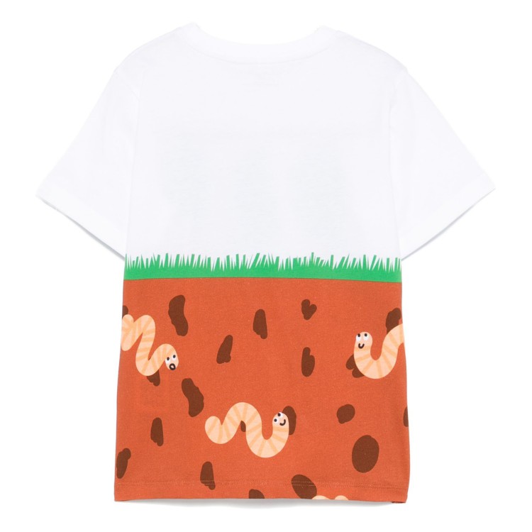STELLA McCARTNEY T-shirt bianca con stampa bambini