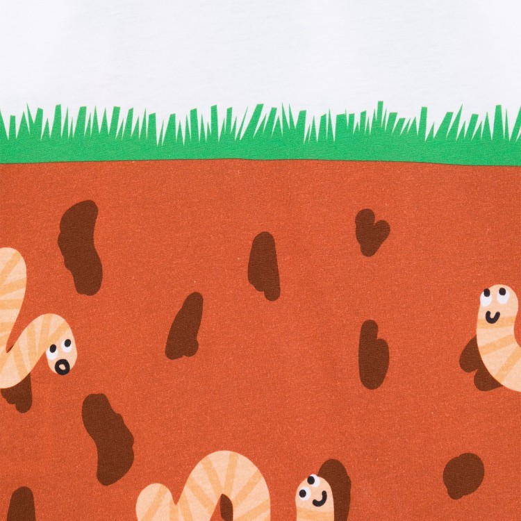 STELLA McCARTNEY T-shirt bianca con stampa bambini