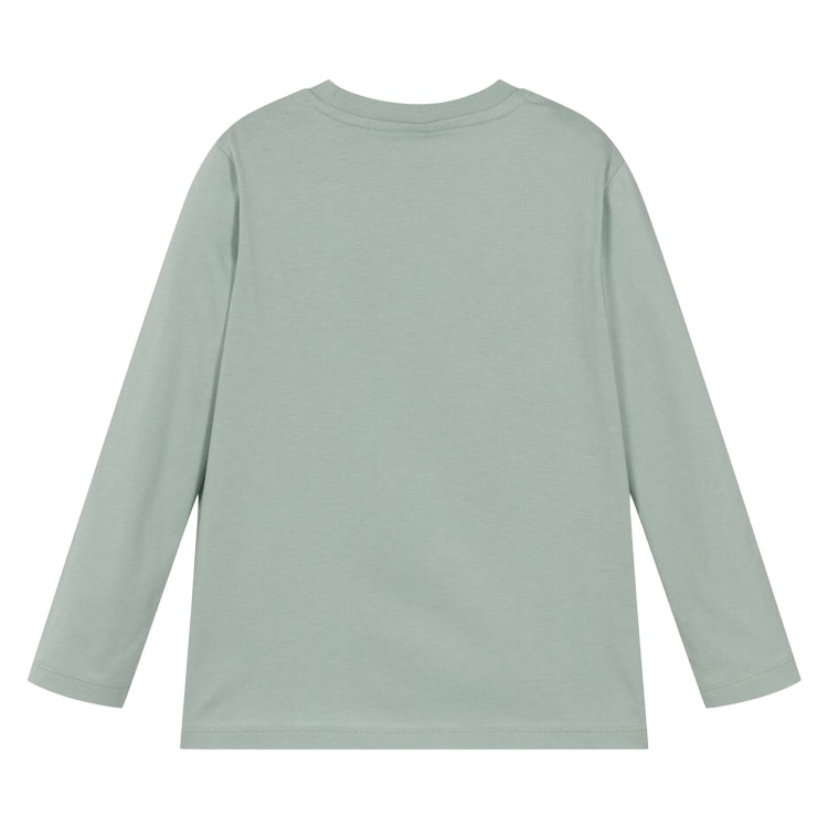 STELLA McCARTNEY T-shirt manica lunga verde menta con stampa bambini