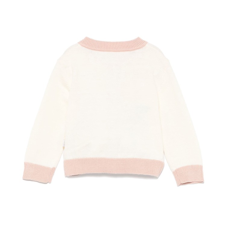 STELLA McCARTNEY Cardigan con ricamo a fiori neonata