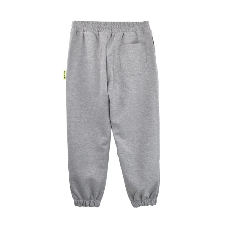 BARROW Pantaloni grigio melange con logo goffrato bambini