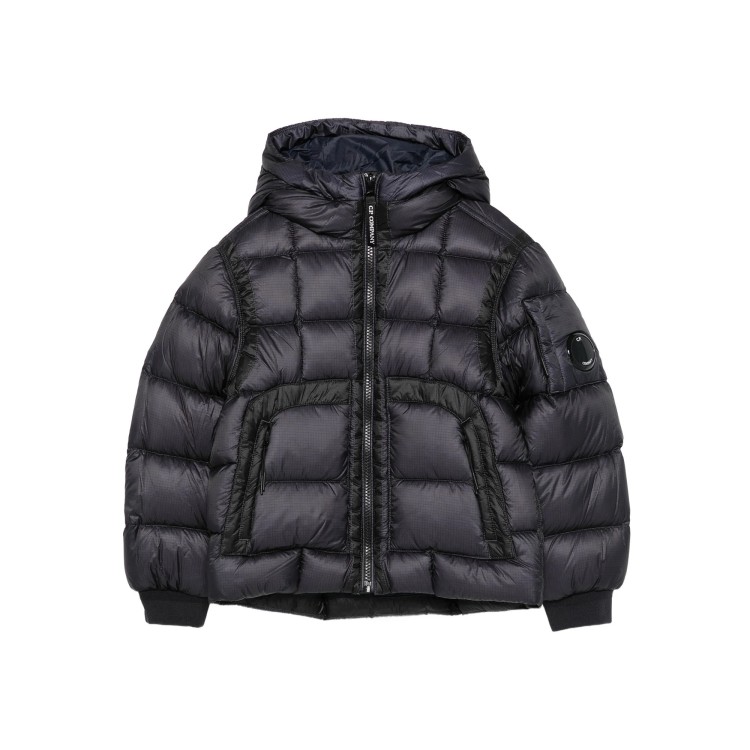 C.P. COMPANY Giubbotto blu navy con piuma bambini