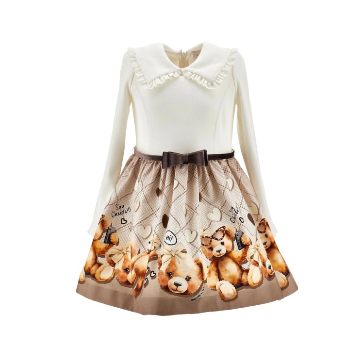 MONNALISA Abito con stampa orsetto bambina