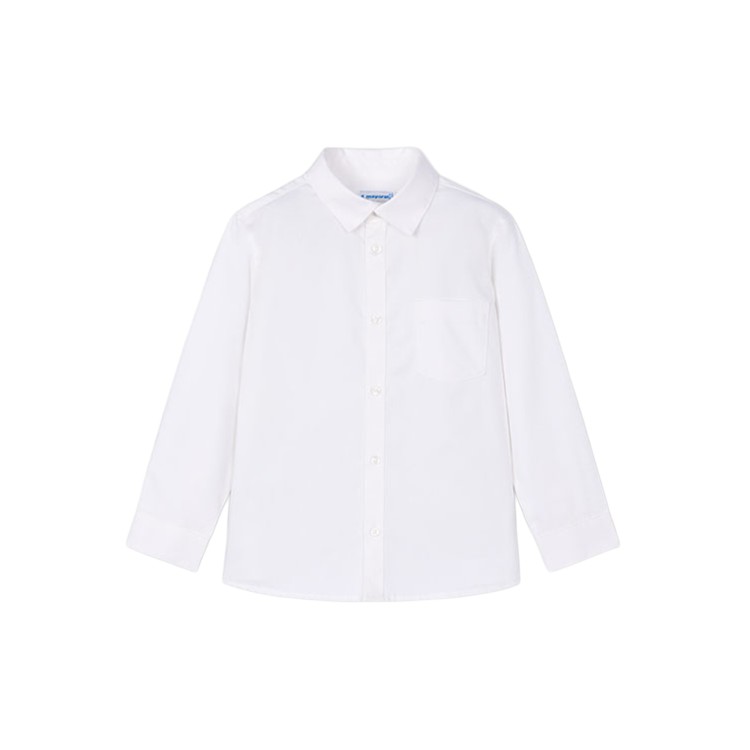 MAYORAL Camicia bianca a maniche lunghe bambino
