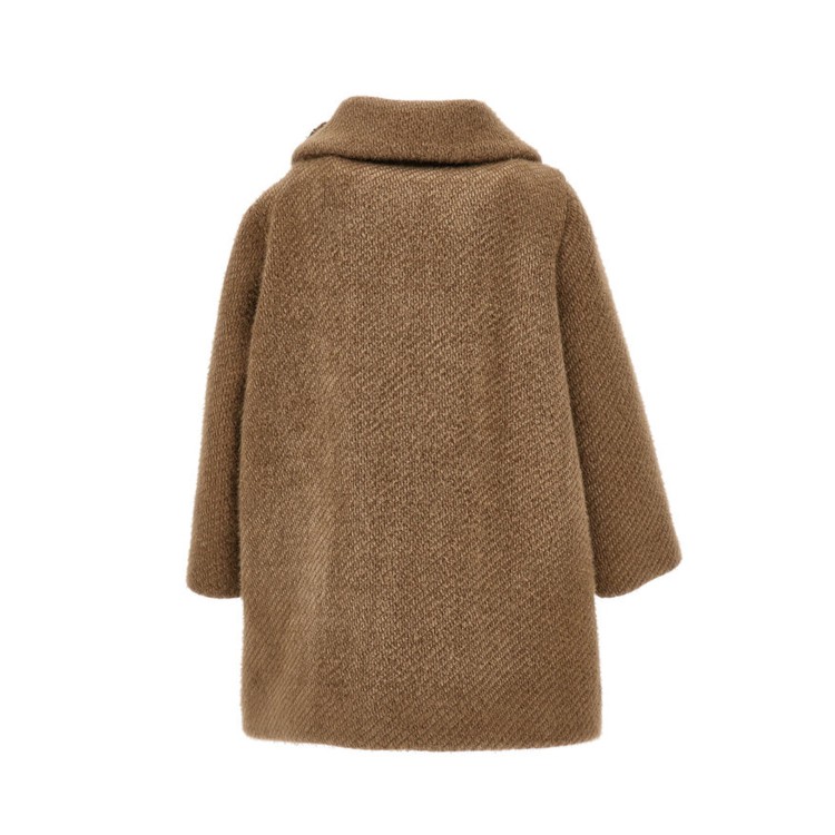 MONNALISA Cappotto doppiopetto caramello bambina