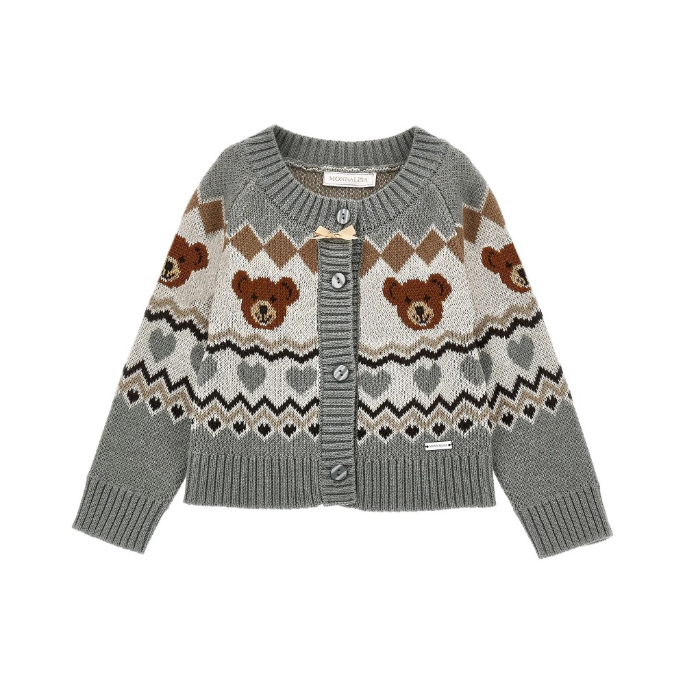 MONNALISA Cardigan grigio...