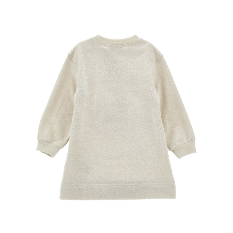 MONNALISA Abito felpa sabbia con Minnie strass bambina