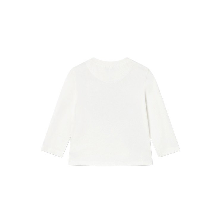 MAYORAL T-shirt panna con stampa auto neonato