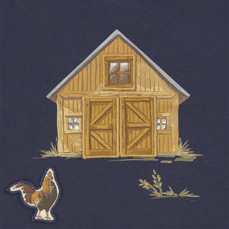 MAYORAL T-shirt blu con stampa interattiva neonato