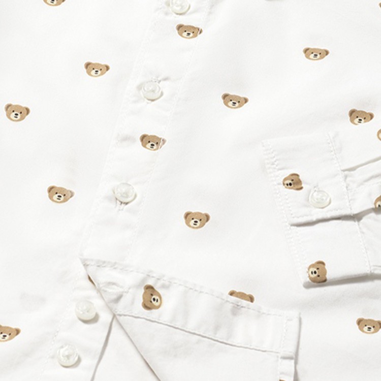 MAYORAL Camicia bianca con orsetti neonato