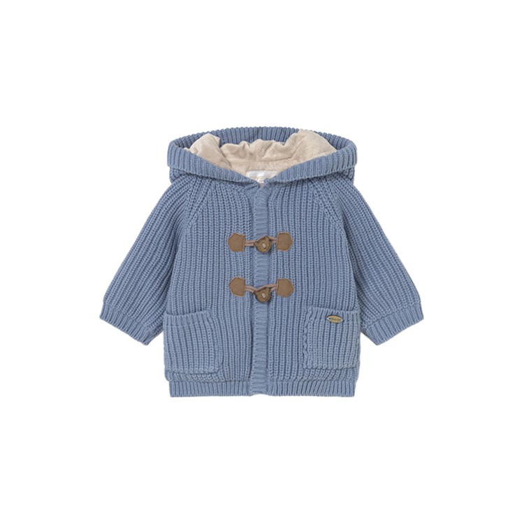 MAYORAL NEWBORN Giaccone azzurro imbottito neonato