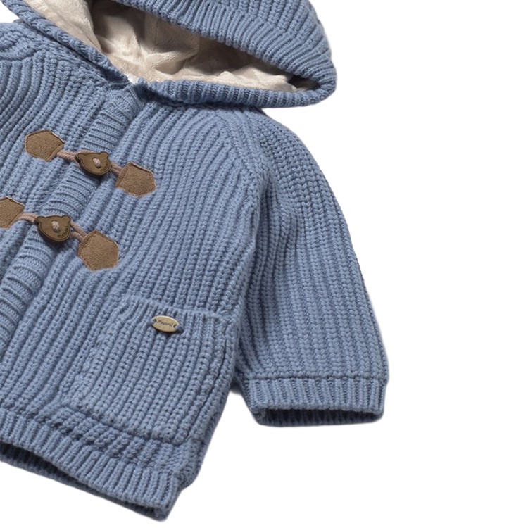 MAYORAL NEWBORN Giaccone azzurro imbottito neonato