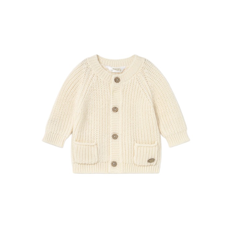 MAYORAL NEWBORN Cardigan panna neonato