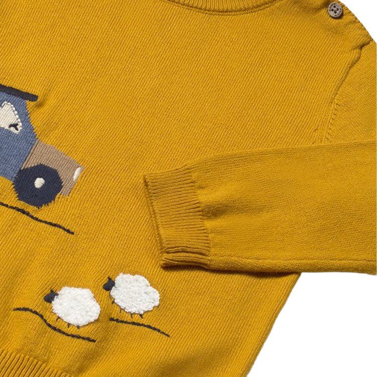 MAYORAL Maglione ocra intarsi neonato