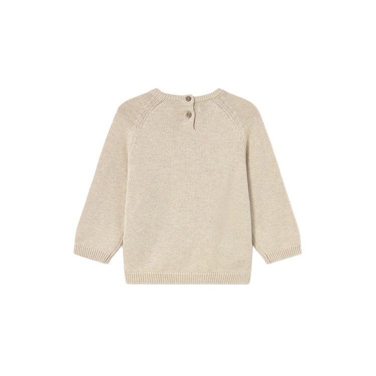 MAYORAL Maglione sabbia con intarsio neonato