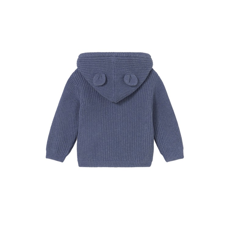 MAYORAL Felpa azzurra imbottita tricot full-zip neonato