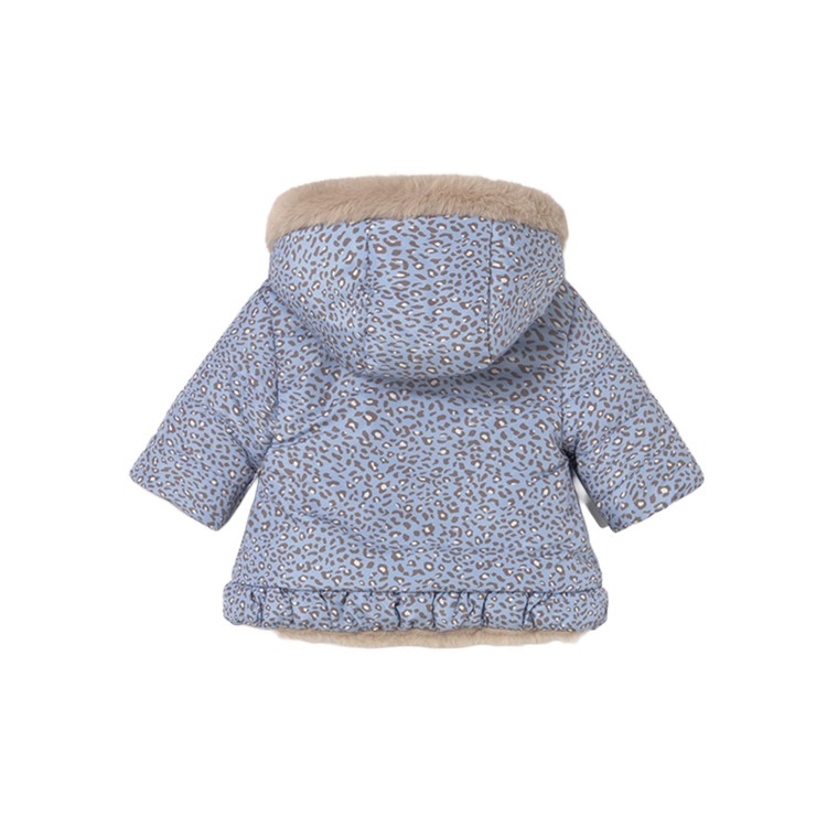 MAYORAL NEWBORN Cappotto reversibile azzurro neonata