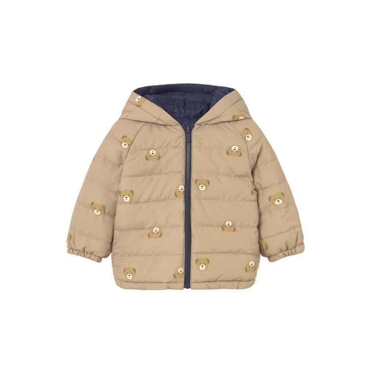 MAYORAL Cappotto reversibile blu neonato