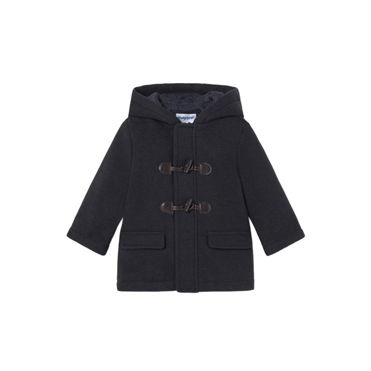 MAYORAL Trench blu con cappuccio neonato