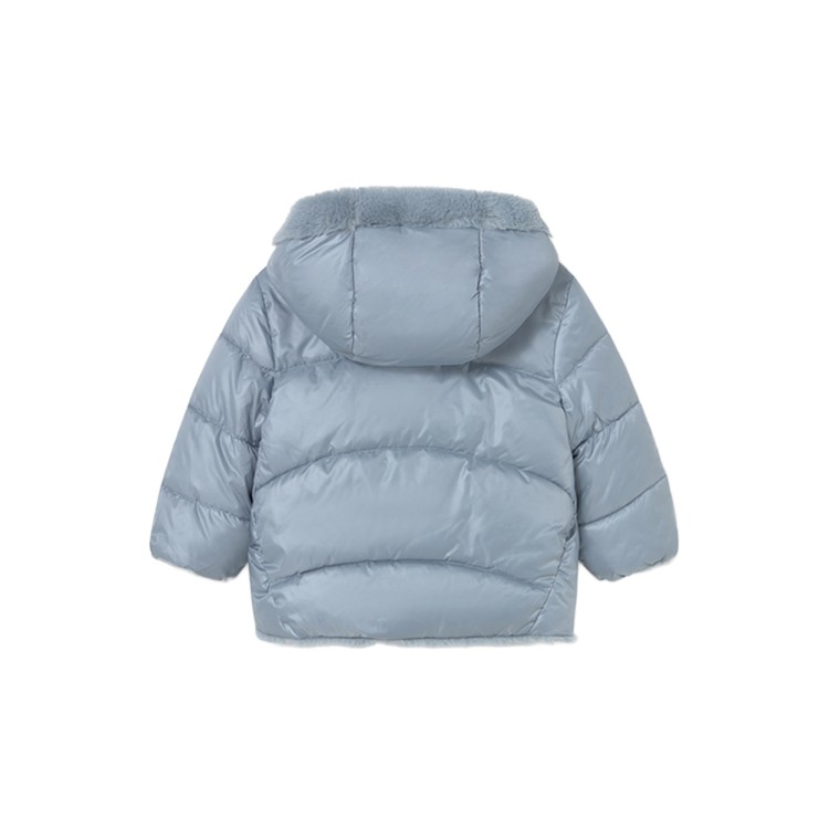 MAYORAL Cappotto reversibile celeste neonata