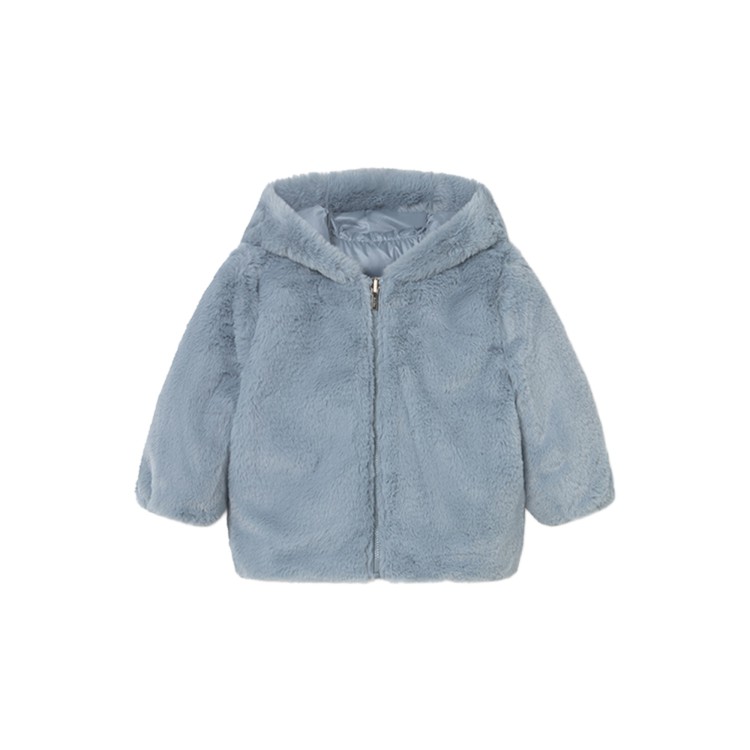 MAYORAL Cappotto reversibile celeste neonata