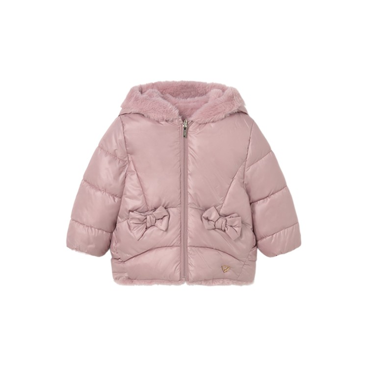 MAYORAL Cappotto reversibile rosa neonata