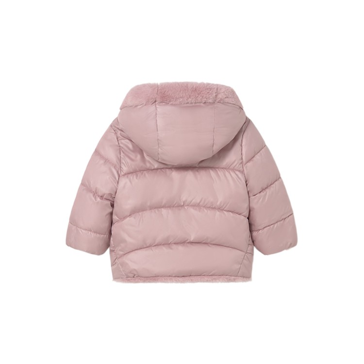 MAYORAL Cappotto reversibile rosa neonata