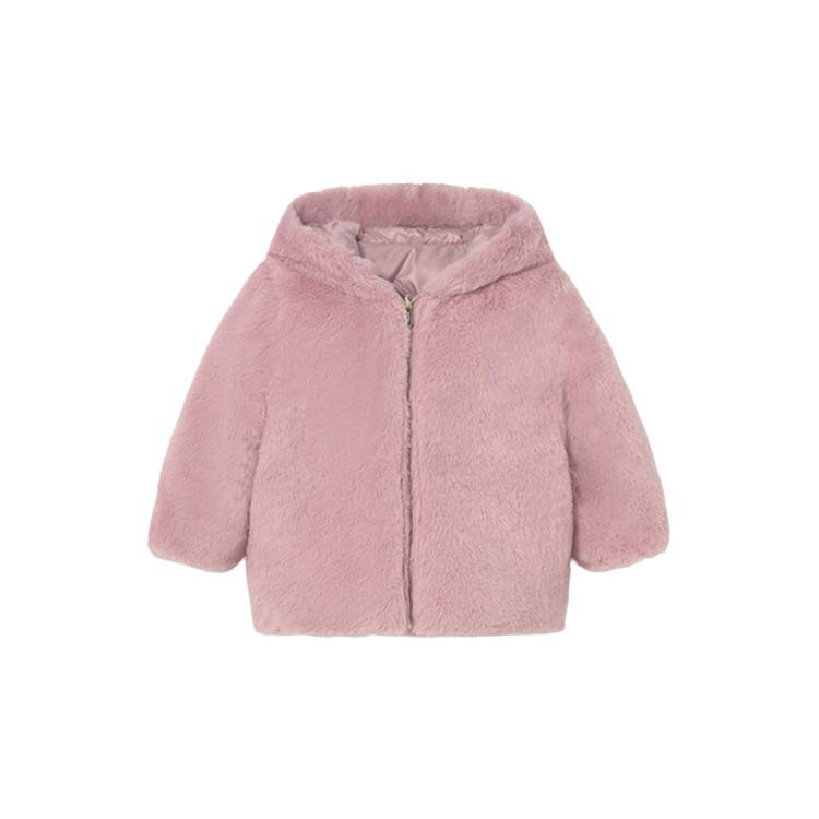 MAYORAL Cappotto reversibile rosa neonata