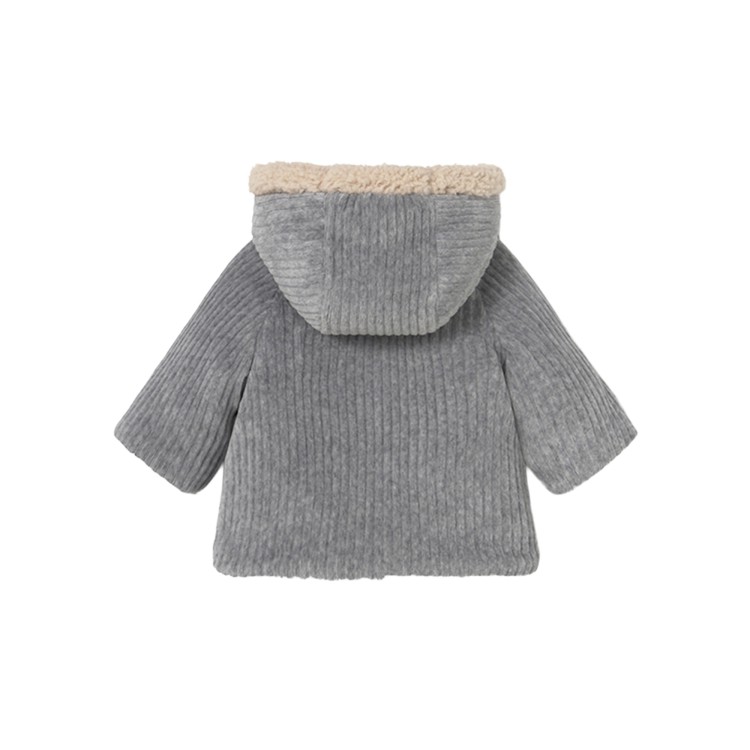 MAYORAL NEWBORN Cappotto reversibile grigio neonata