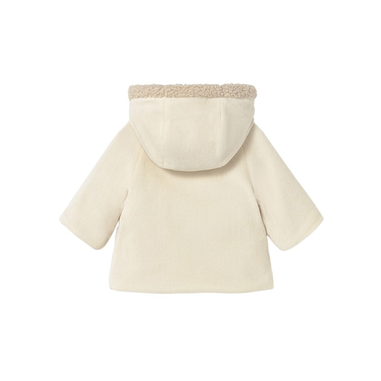 MAYORAL NEWBORN Cappotto reversibile panna neonata