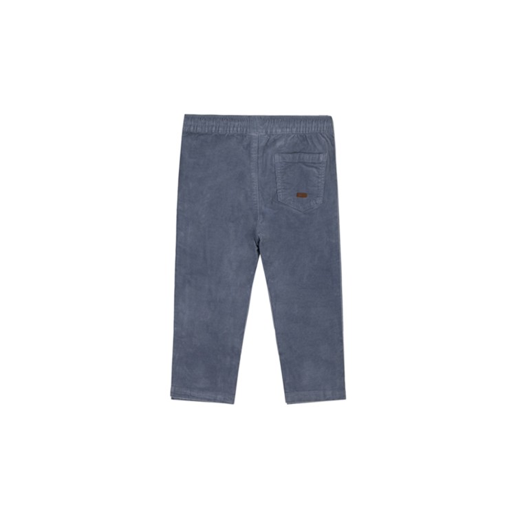 MAYORAL Jogger blu in velluto a micro coste neonato