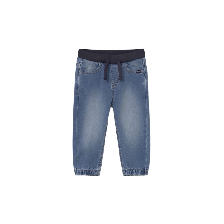 MAYORAL Jogger in jeans azzurro neonato