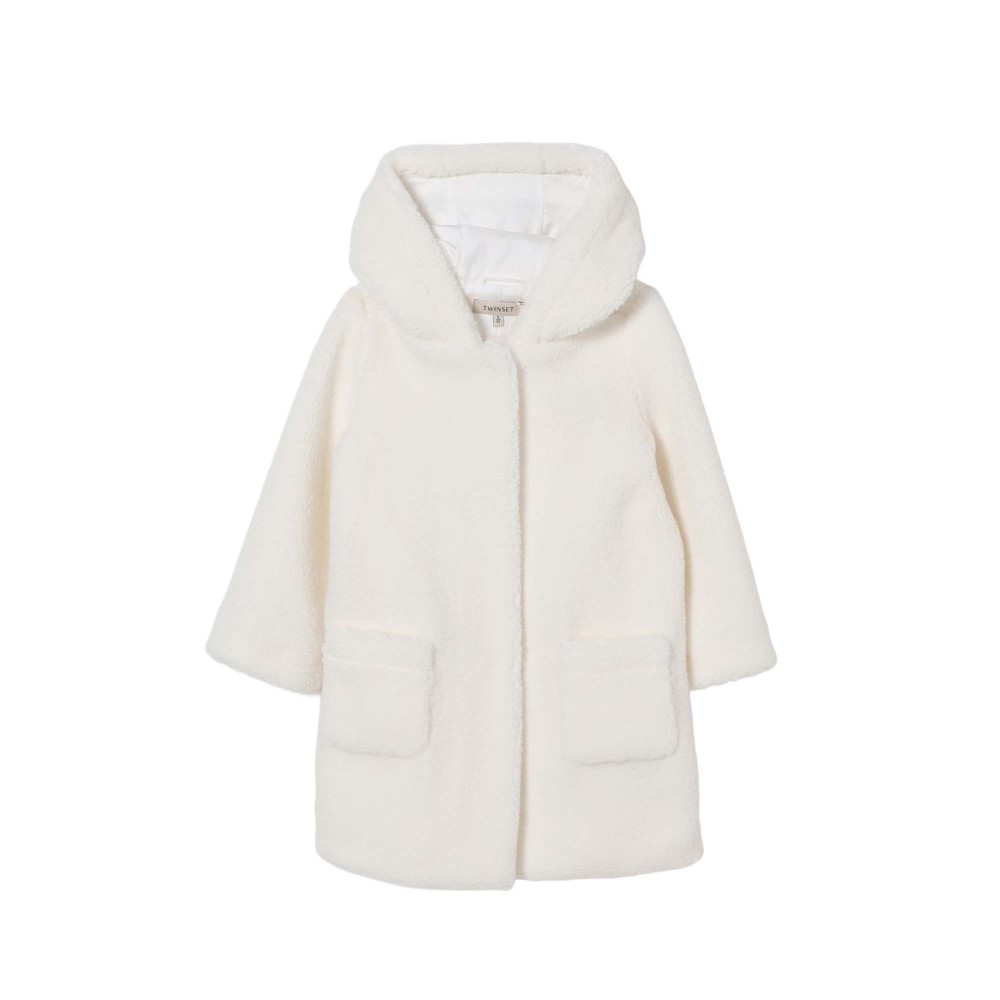 TWIN-SET Cappotto bianco...