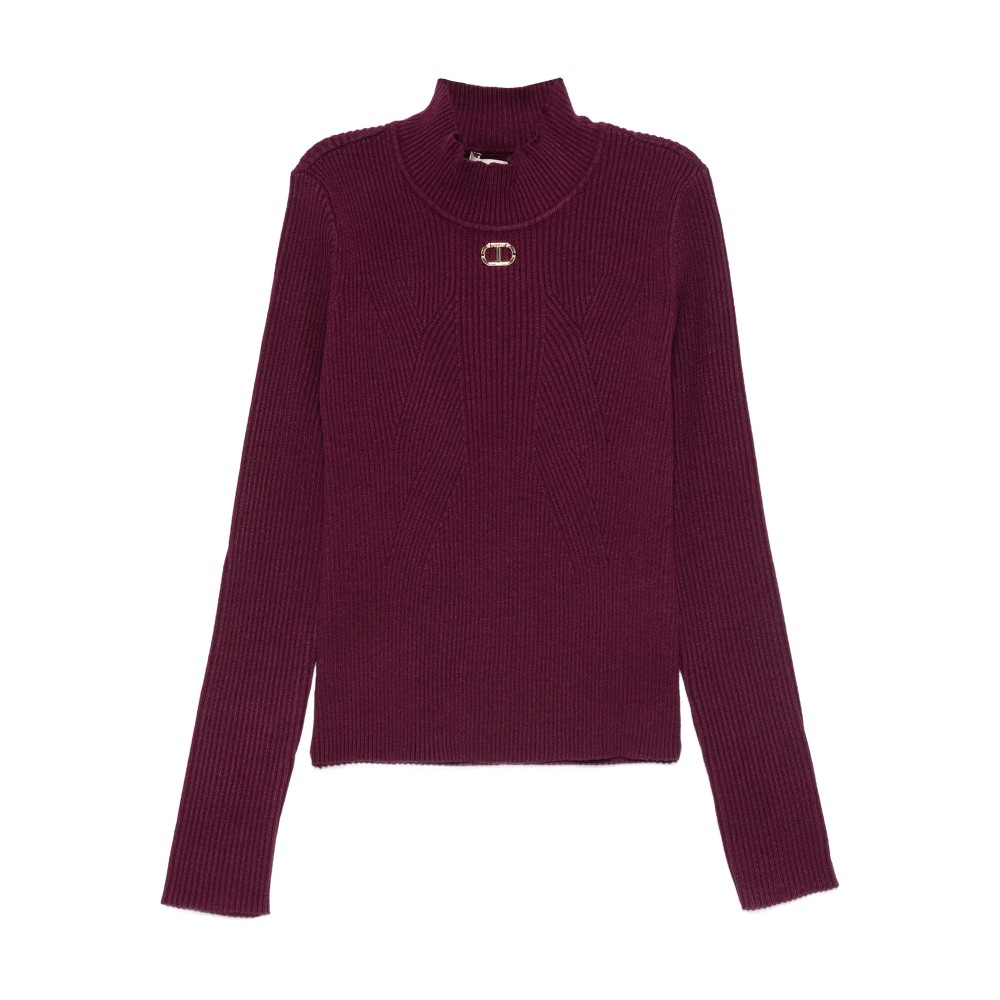 TWIN-SET Lupetto burgundy...