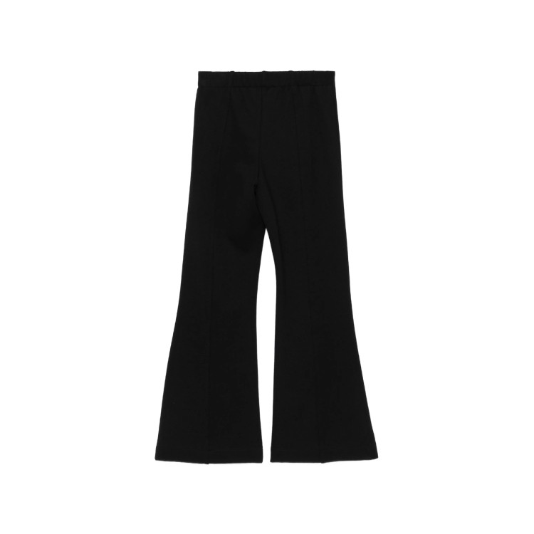 TWIN-SET Pantalone nero svasato bambina
