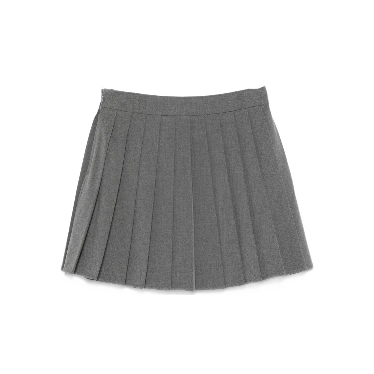 TWIN-SET Gonna grigia in flanella bambina