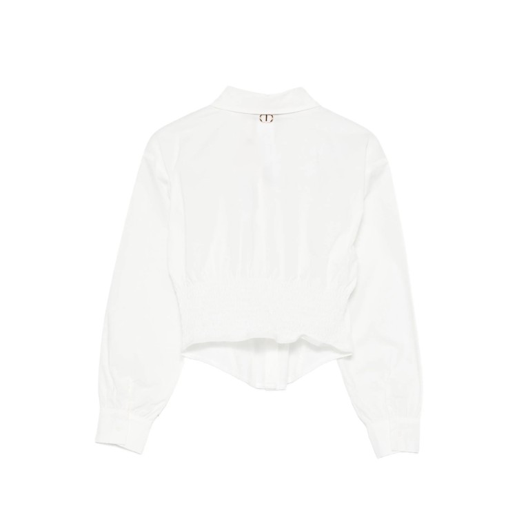 TWIN-SET Camicia bianca a maniche lunghe bambina