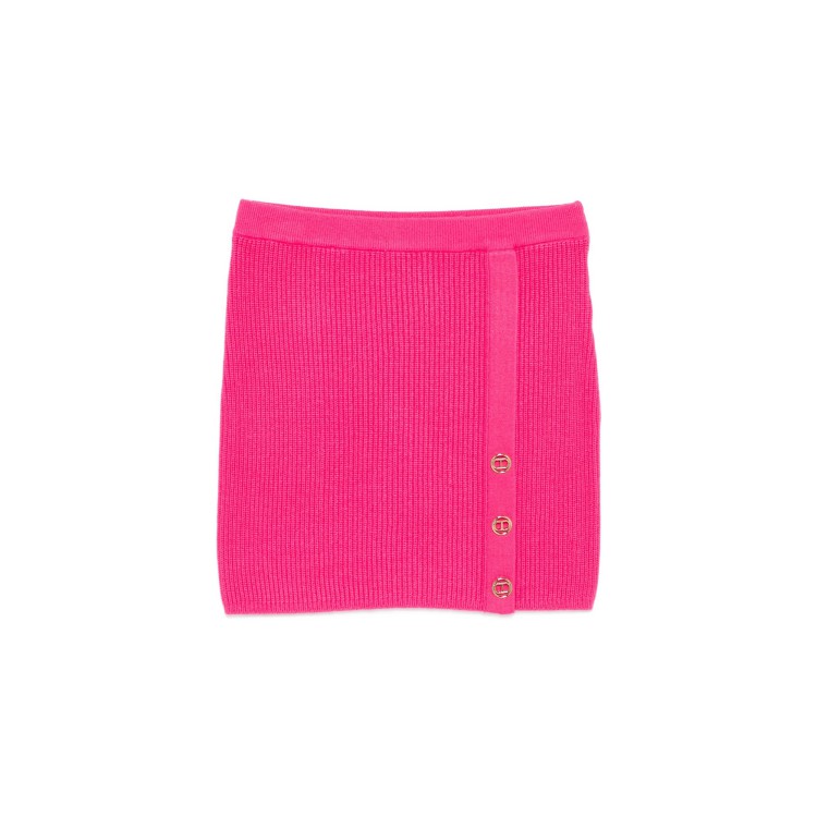 TWIN-SET Minigonna fucsia in maglia bambina